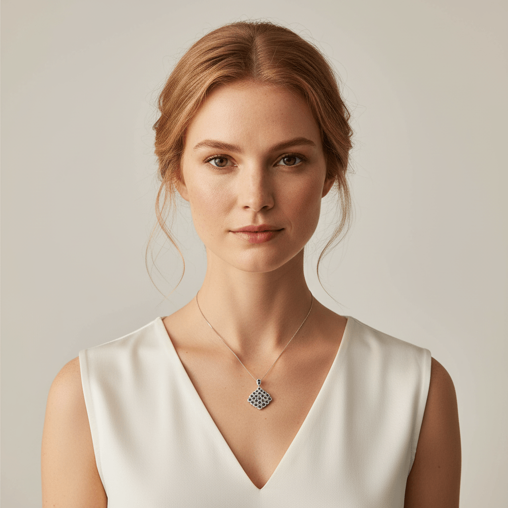 Peacock_Tail_Diamond_and_Blue_Sapphire_Necklace_On_Model