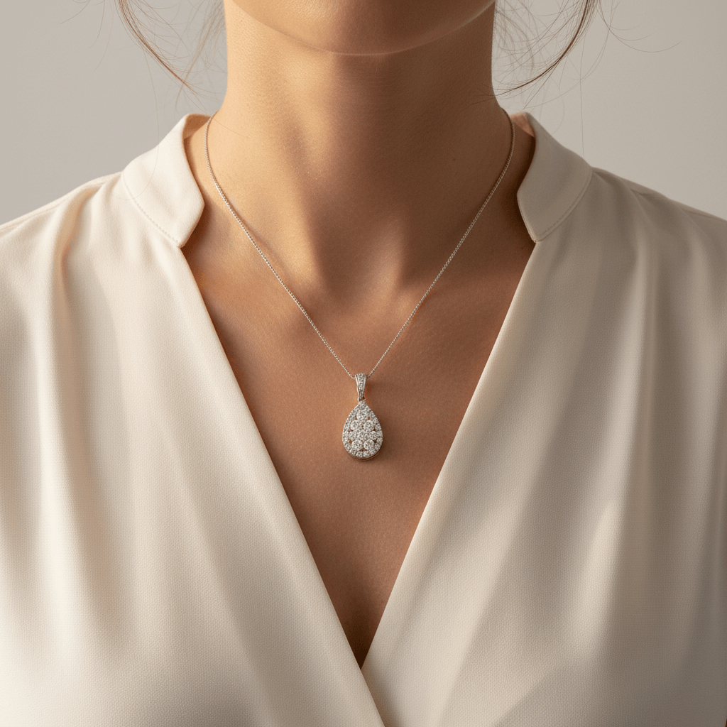 Pear_Shaped_Medium_Pave_Diamond_Pendant_On_Model_2
