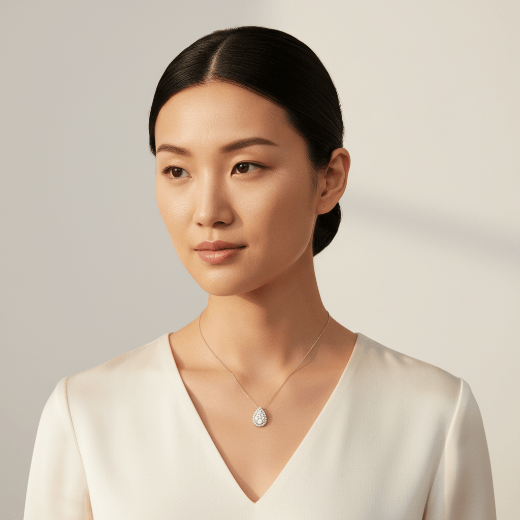 Pear_Shaped_Small_Pave_Diamond_Pendant_On_Model