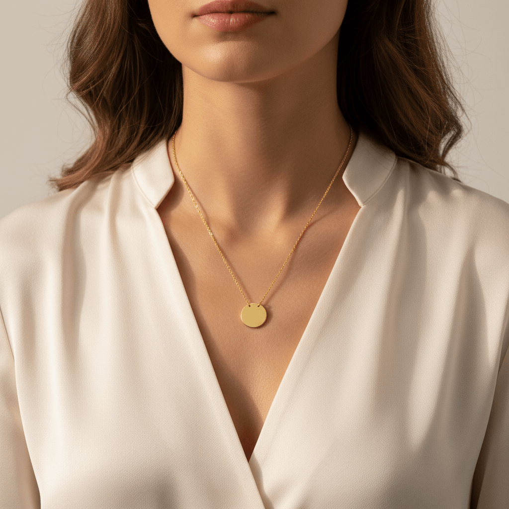 Personalized_Round_Gold_Pendant_On_Model_2