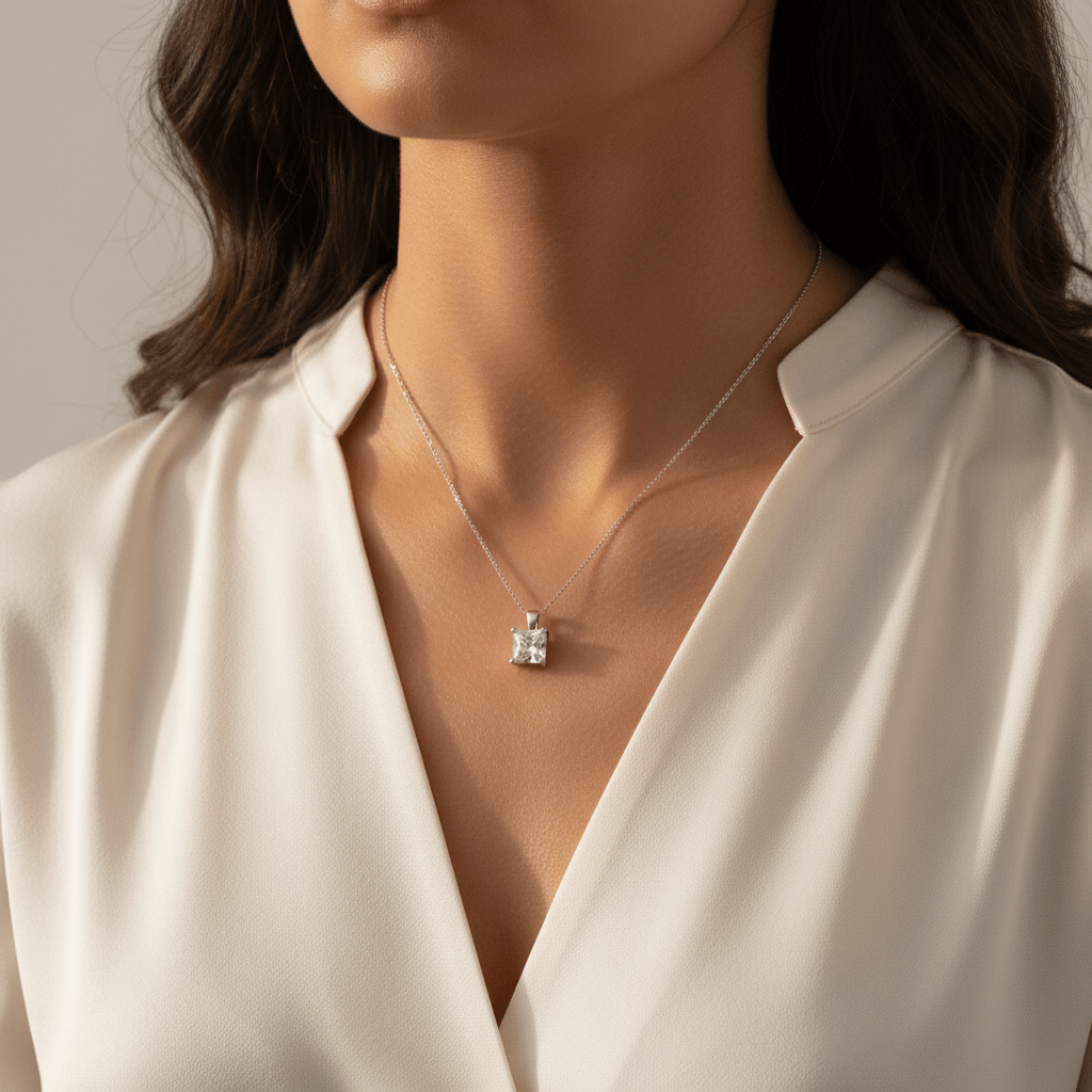 Princess_Cut_Diamond_Pendant_On_Model_2
