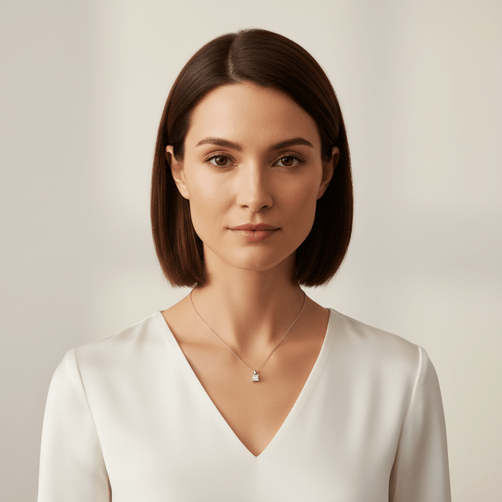Princess_Cut_Diamond_Solitaire_Pendant_On_Model