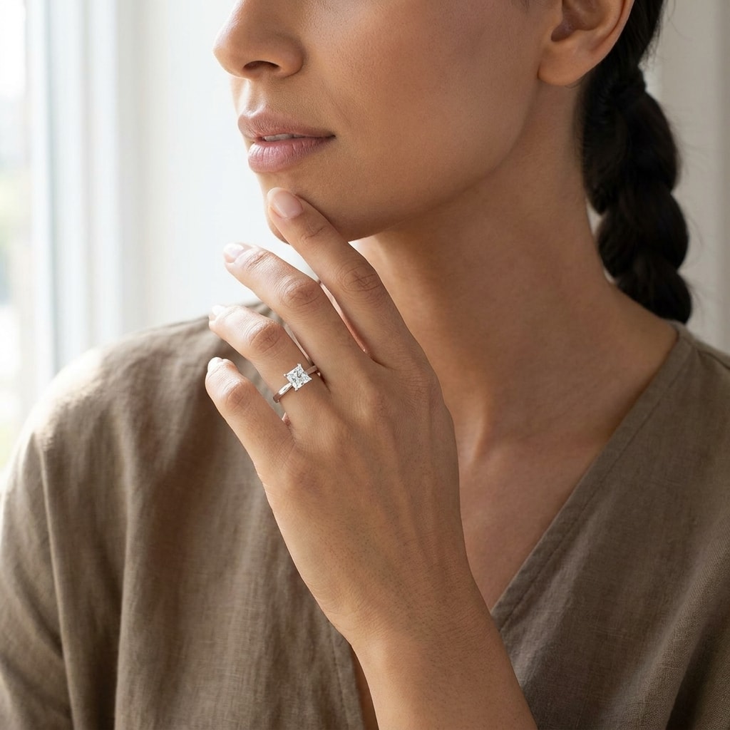 Princess_Cut_Lab_Grown_Diamond_Engagement_Ring_On_Model