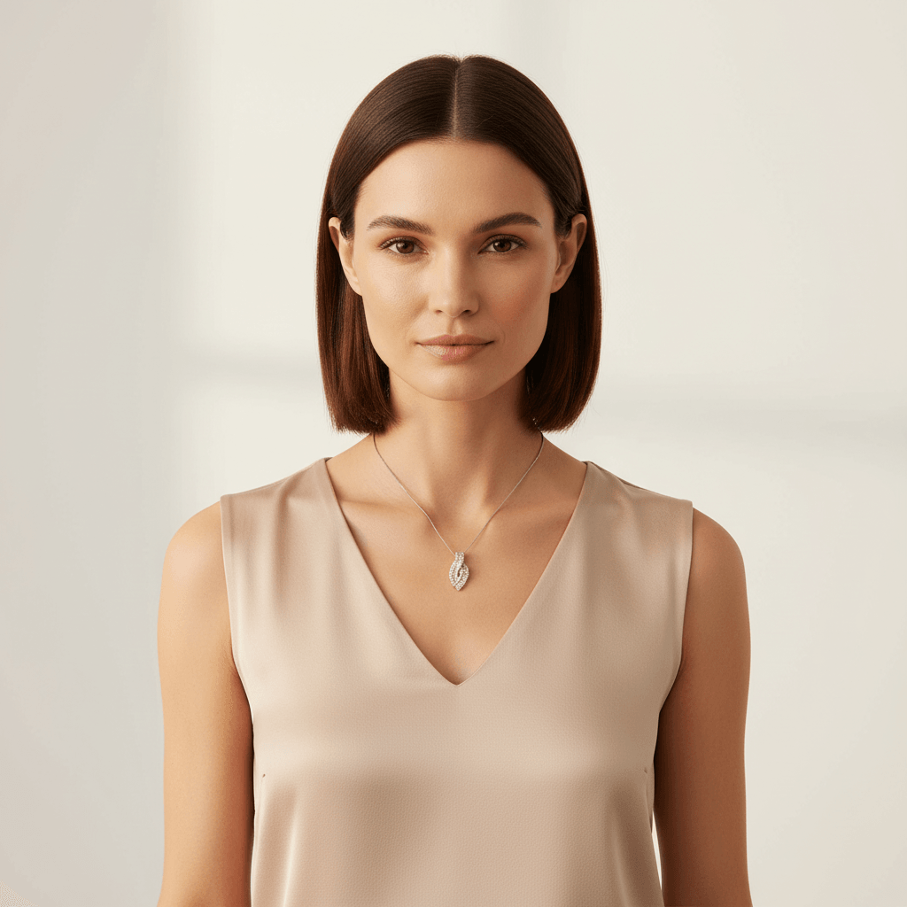 Round_Baguette_Cut_Open_Swirl_Diamond_Pendant_On_Model