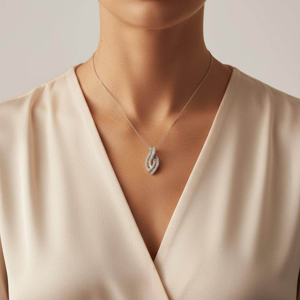 Round_Baguette_Cut_Open_Swirl_Diamond_Pendant_On_Model_2