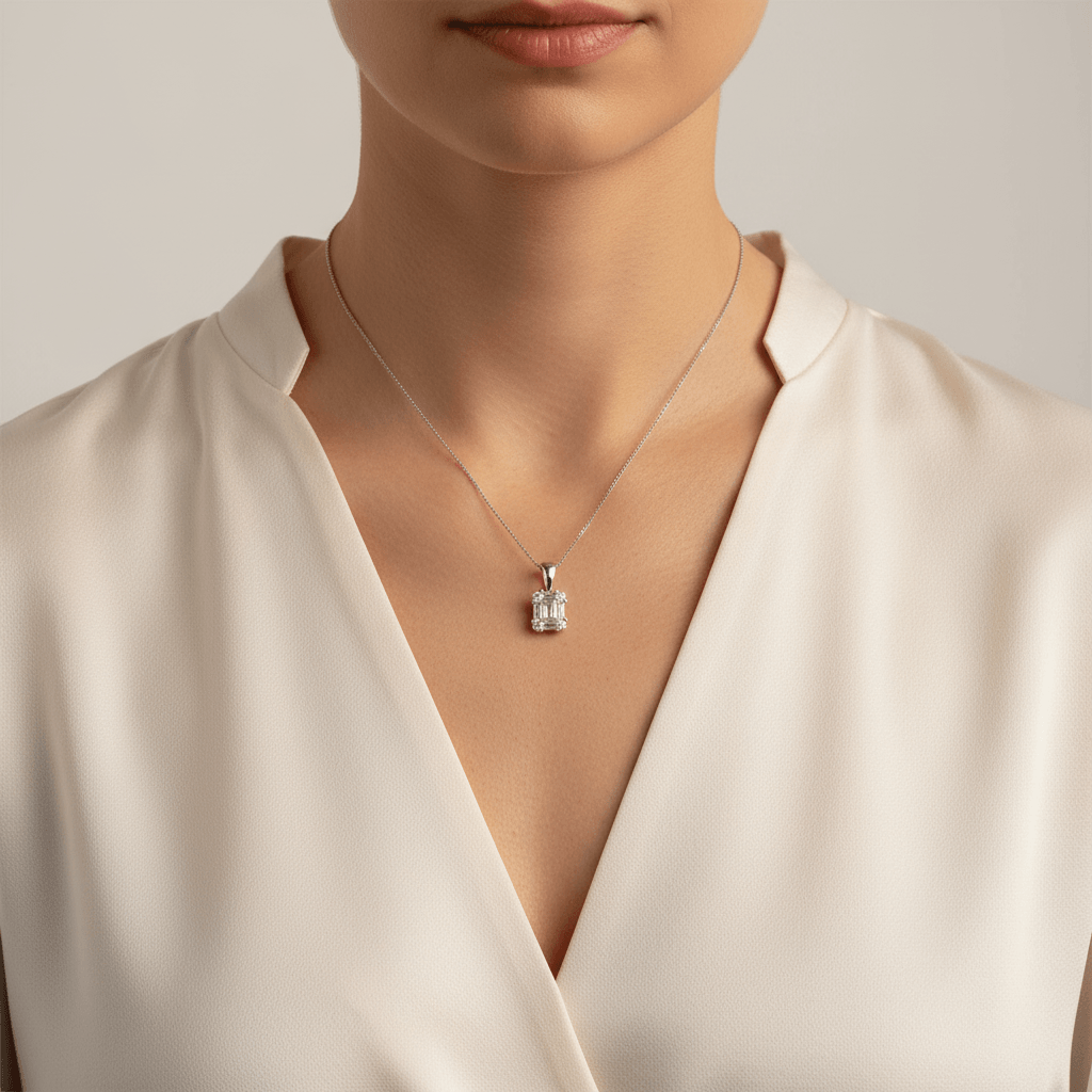 Round_Baguette_Cuts_Diamond_Pendant_On_Model_2