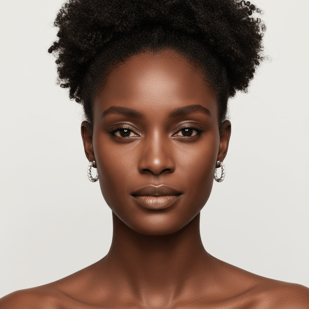 Round_Claw_Set_Hoops_Diamond_Earrings_On_Model