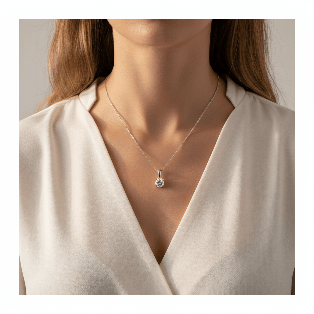Round_Diamond_Pendant_On_Model_2
