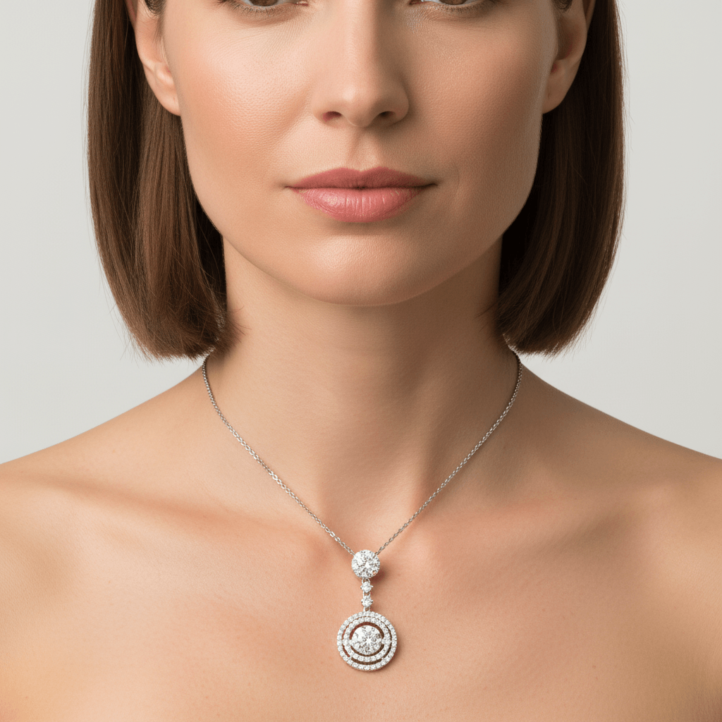 Round_Shape_Drop_Double_Halo_Diamond_Pendant_Zoom