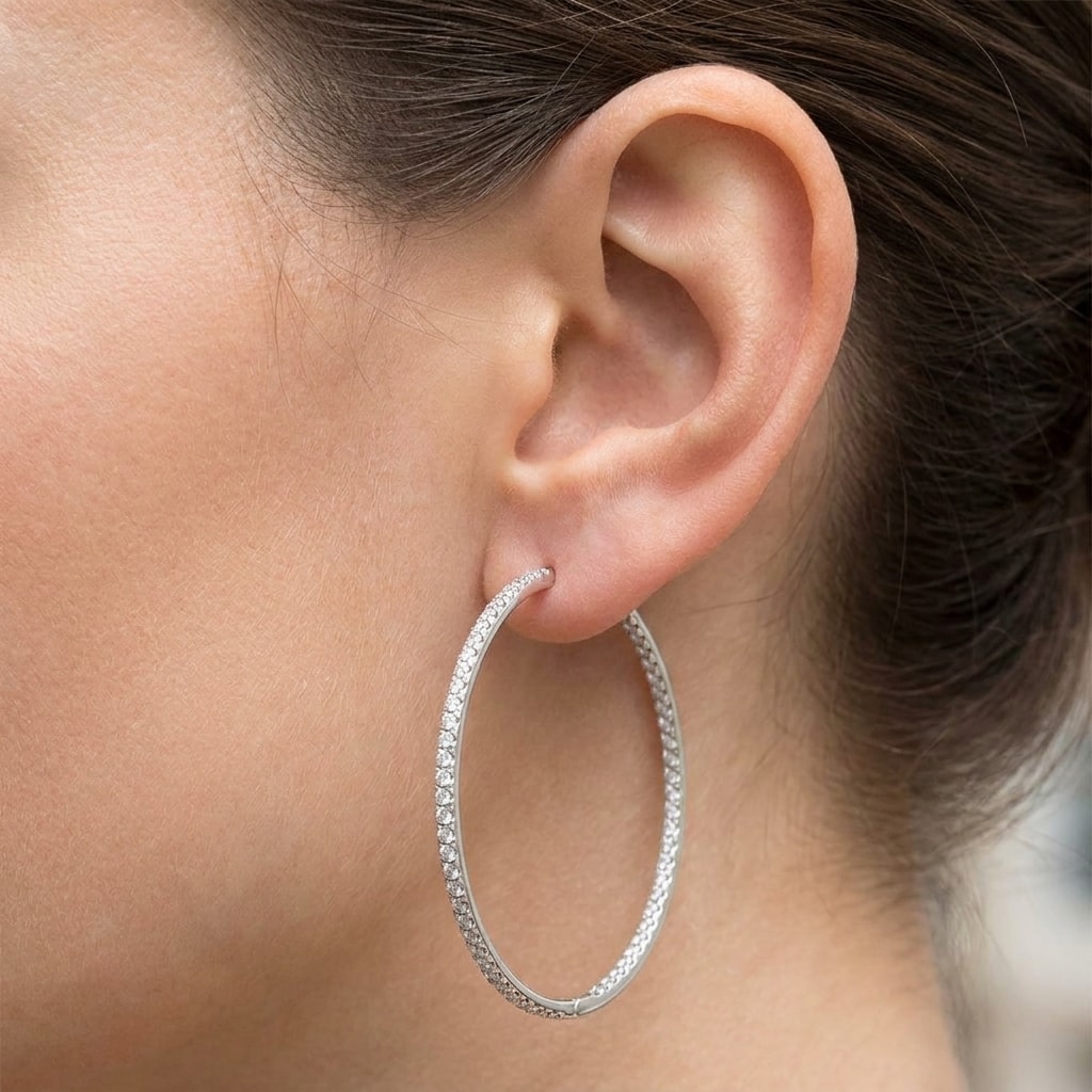 Round_Shape_Micro_Set_Diamond_Hoops_Earrings_Zoom