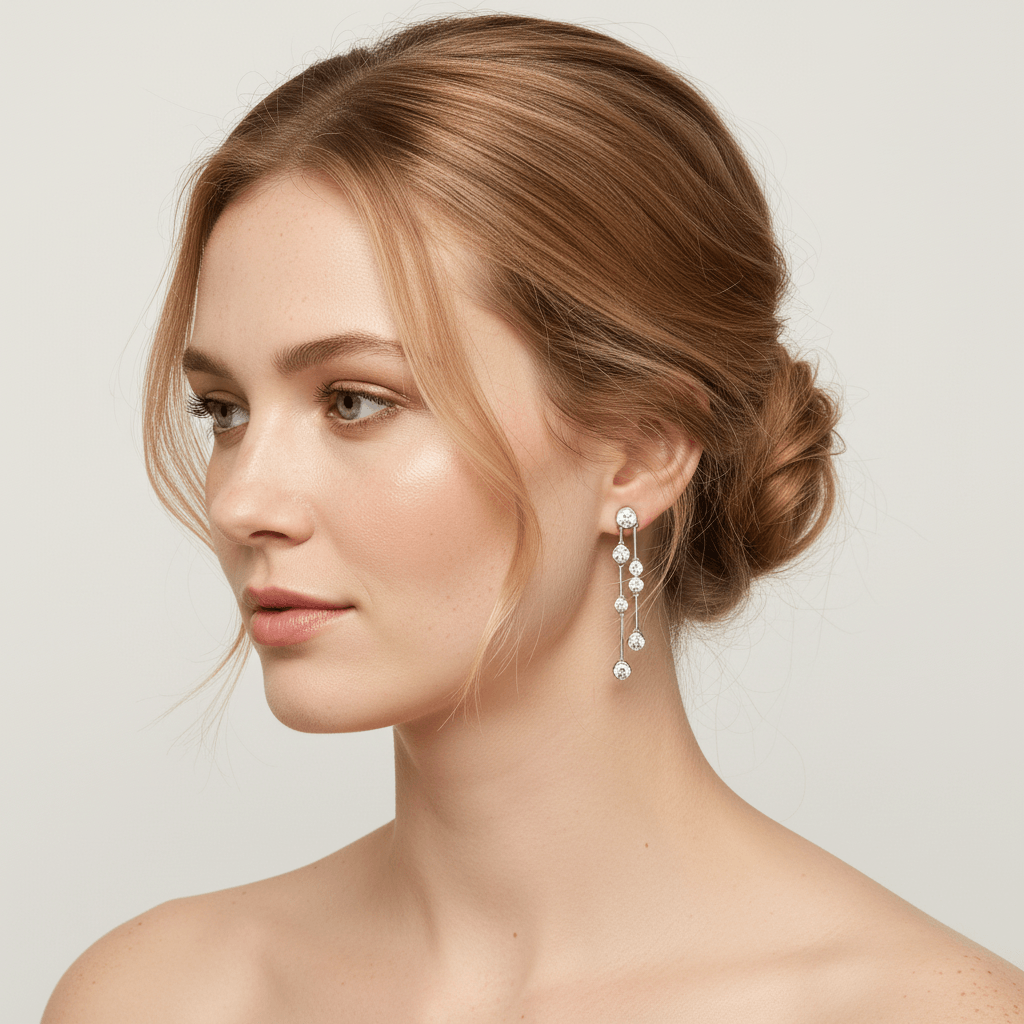 Rubover_2_Row_Bar_Diamond_Drop_Earring_On_Model_2