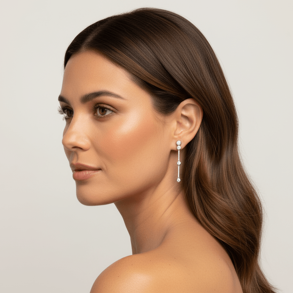 Rubover_Bar_Set_Diamond_Drop_Earring_On_Model_2