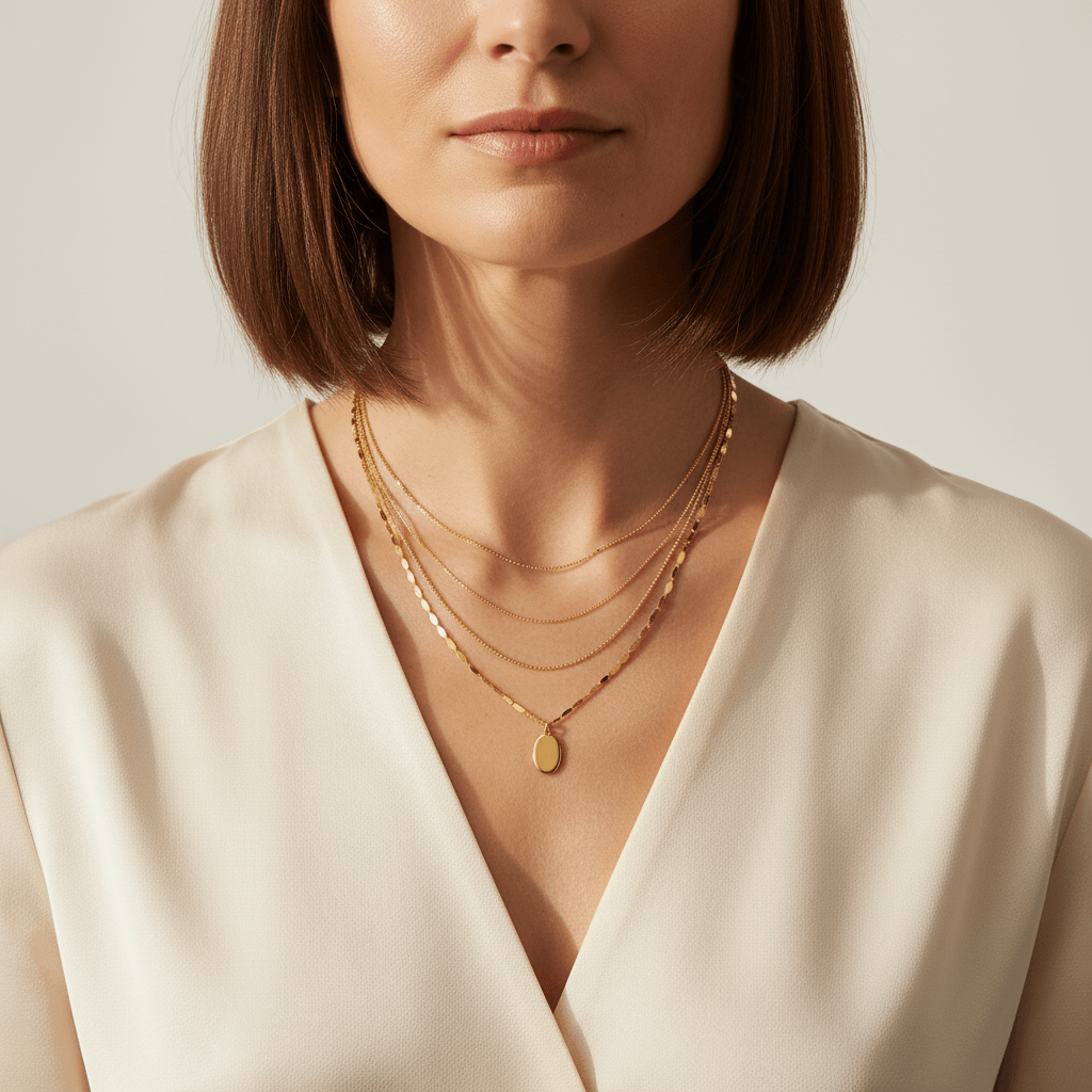 Valentino_Bead_Triple_Strand_Adj_Neck_On_Model_2