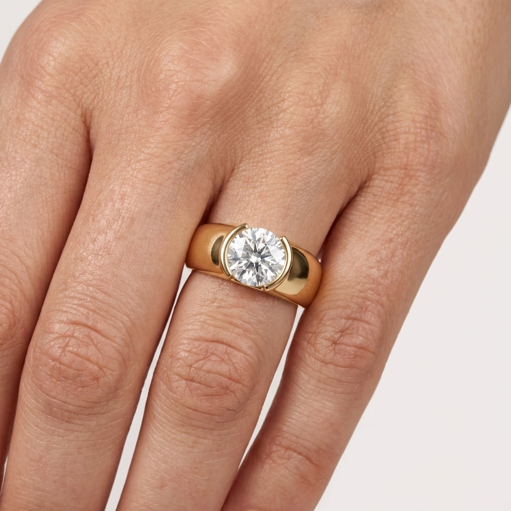 Dua Lipa Diamond Engagement Ring view 6
