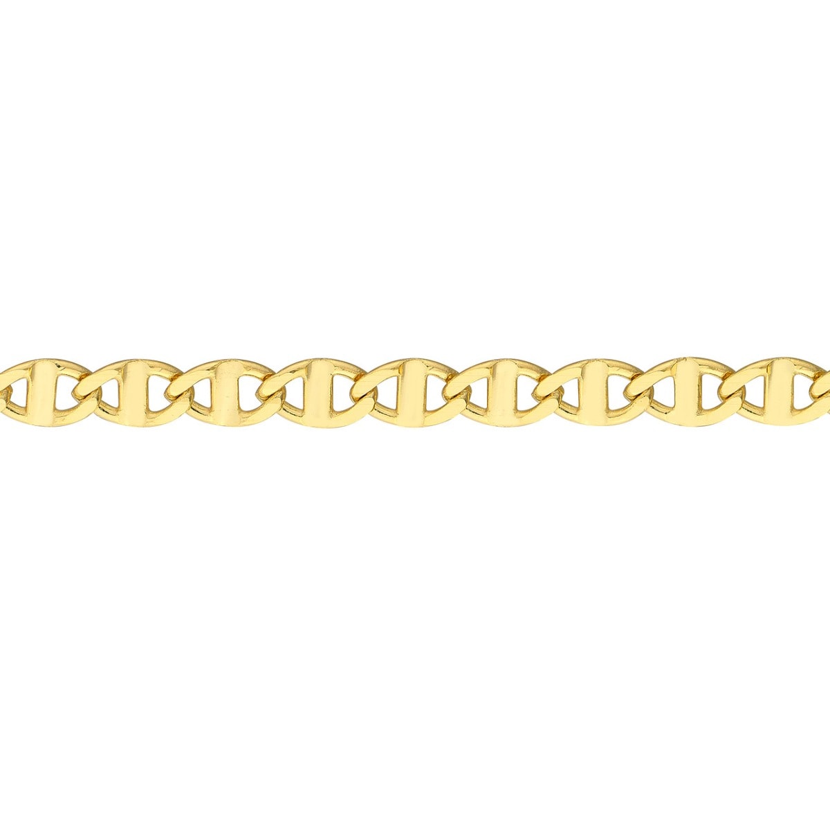 Adjustable Flat Mariner Gold Chain Anklet view 4