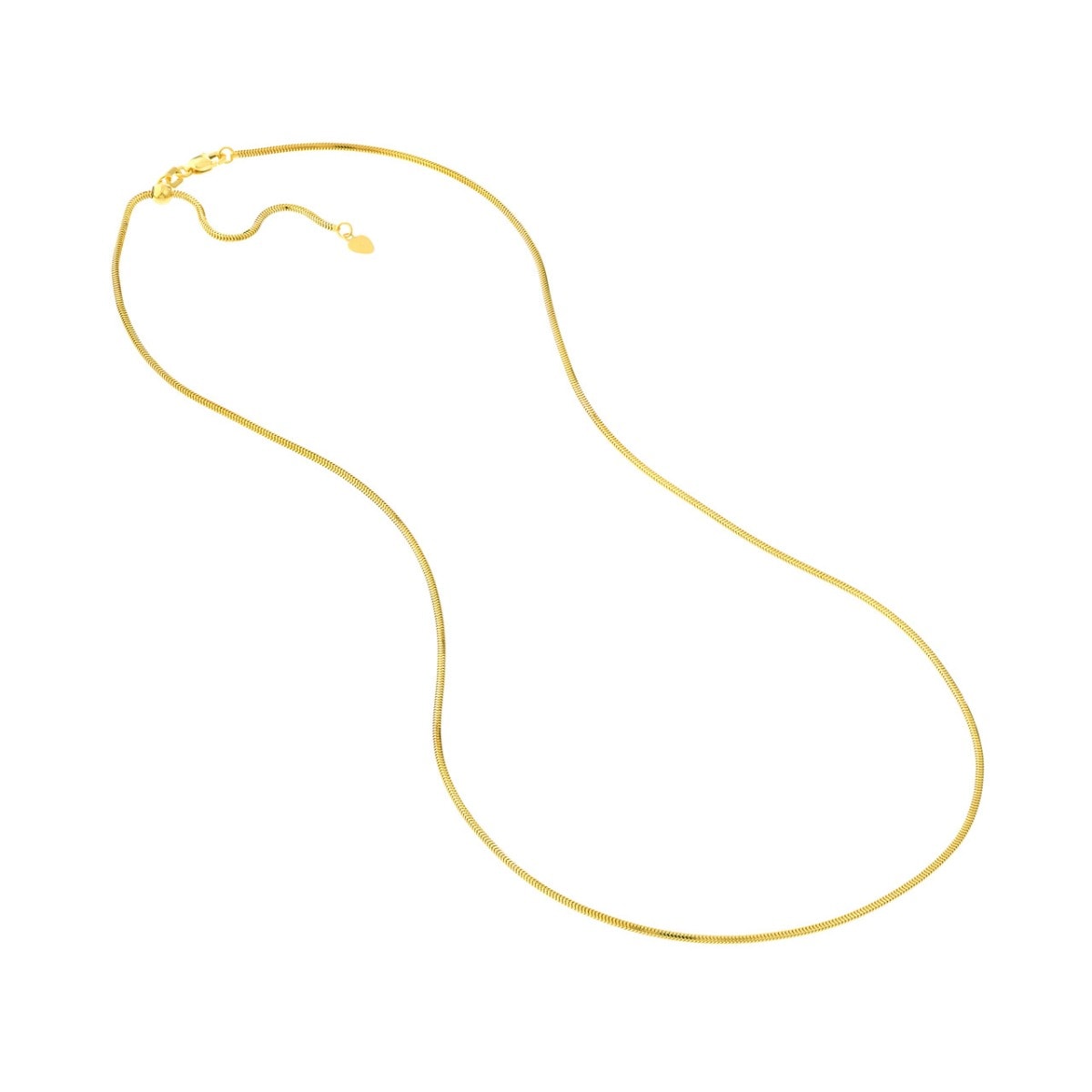 Adjustable Snake Chain Necklace with Slider view 6