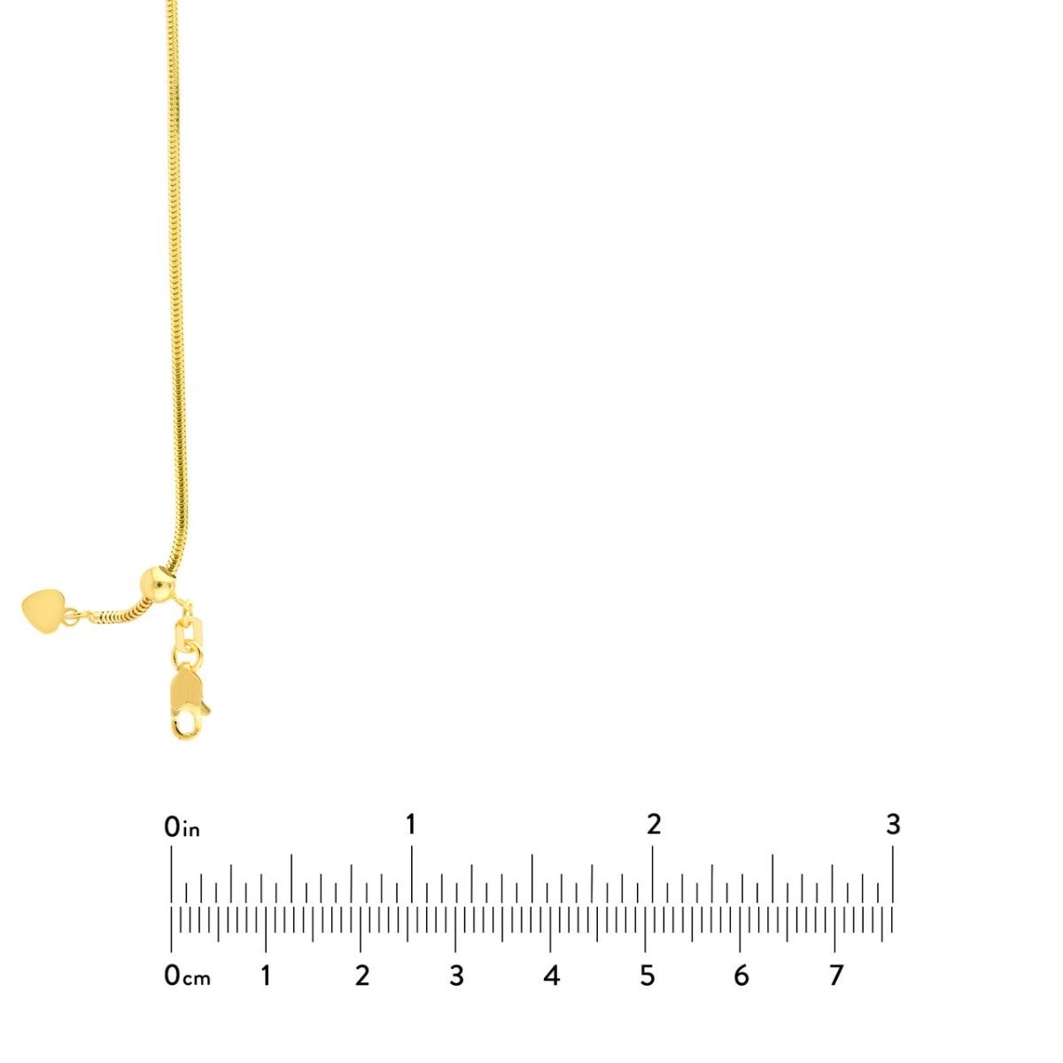 Adjustable Snake Chain Necklace with Slider view 8