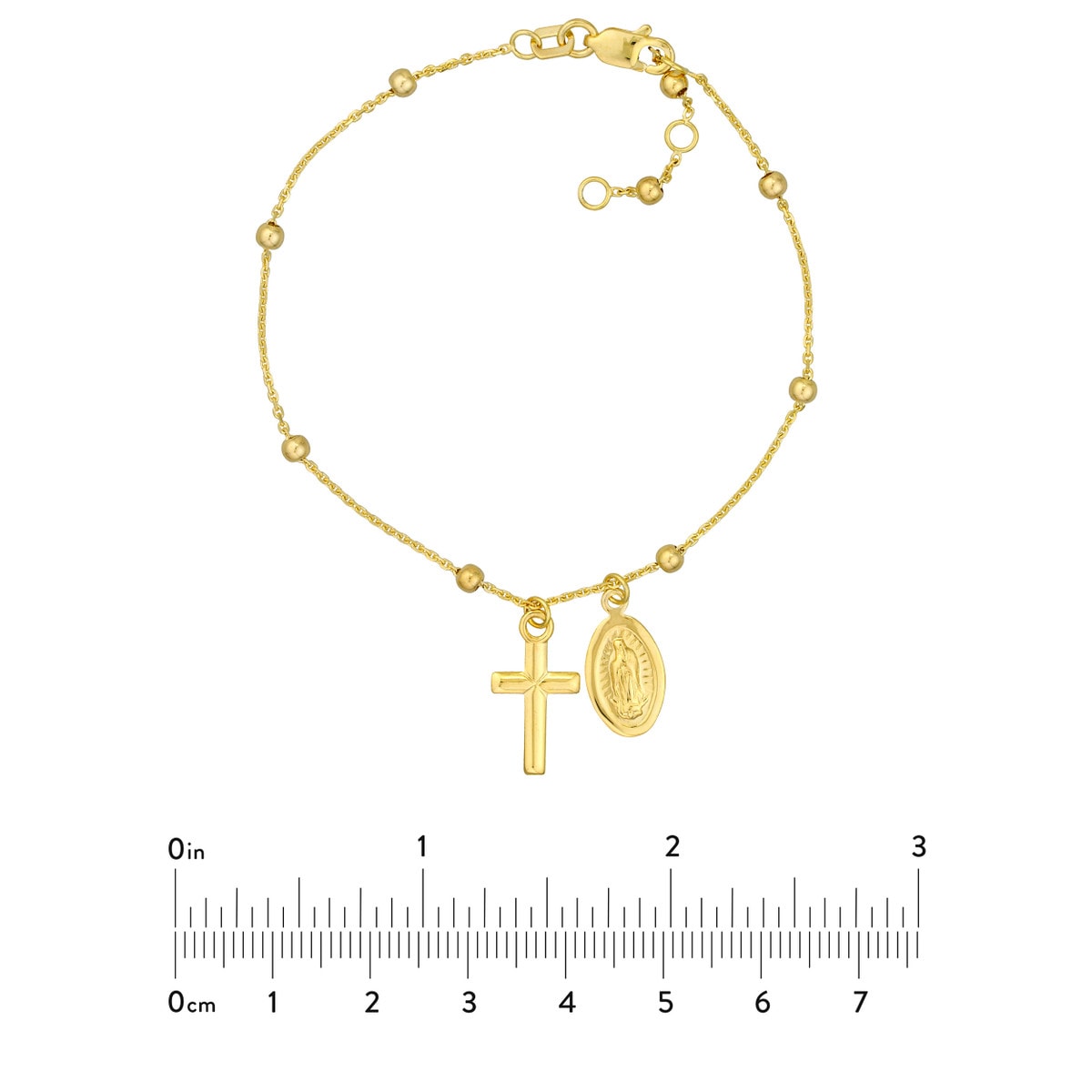 Virgin Mary & Cross Bracelet view 5