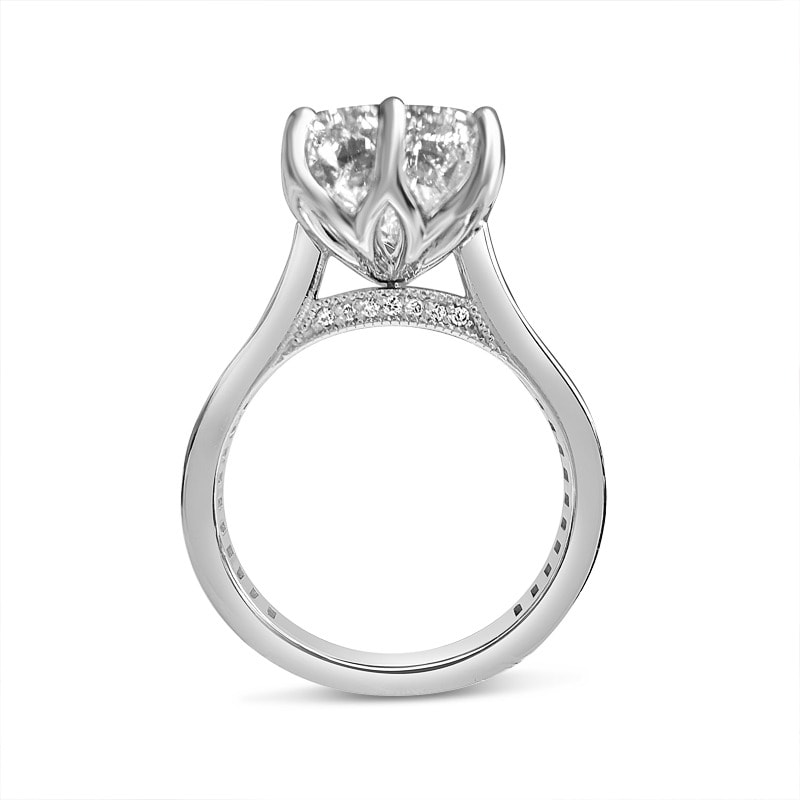 Ashoka Cut Lab Grown Diamond Engagement Ring view 5