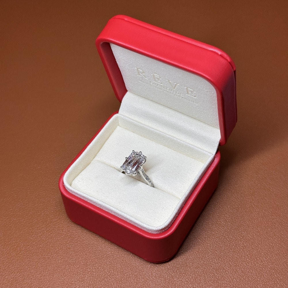 Ashoka Cut Lab Grown Diamond Engagement Ring view 8
