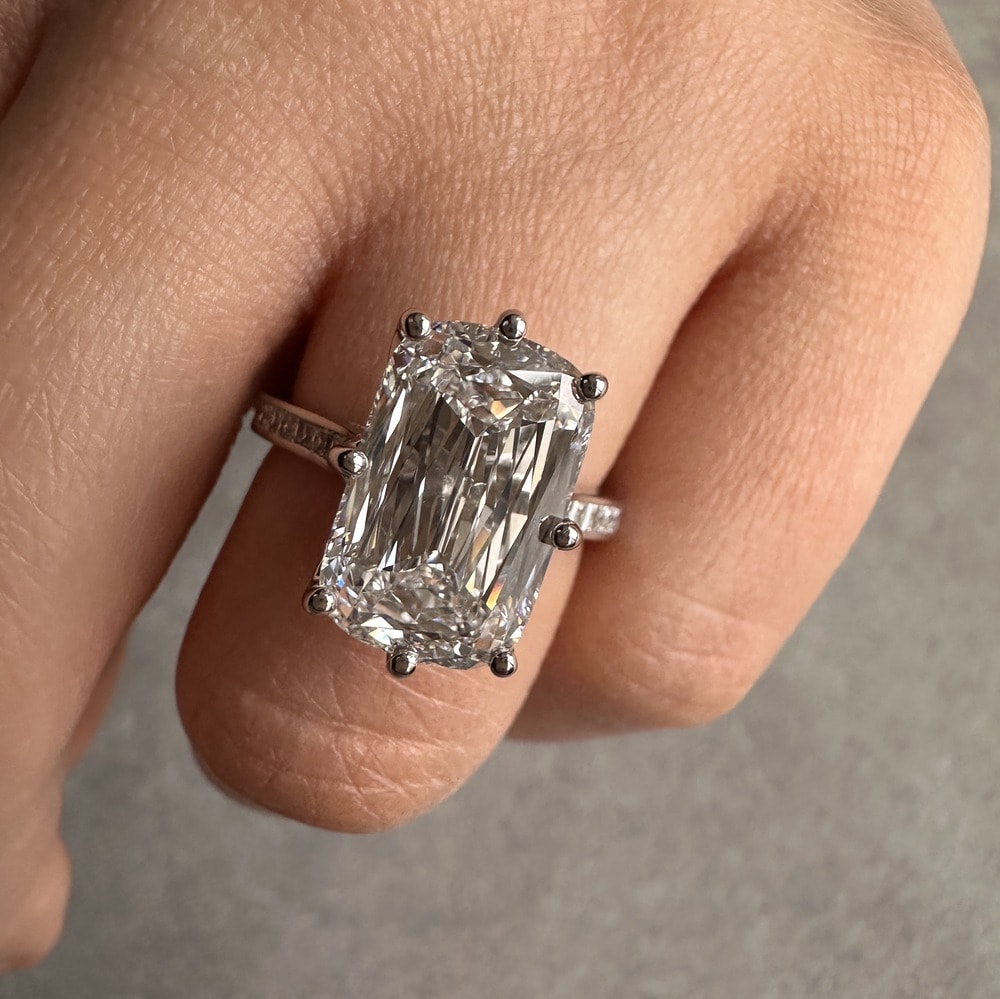 Ashoka Cut Lab Grown Diamond Engagement Ring view 6
