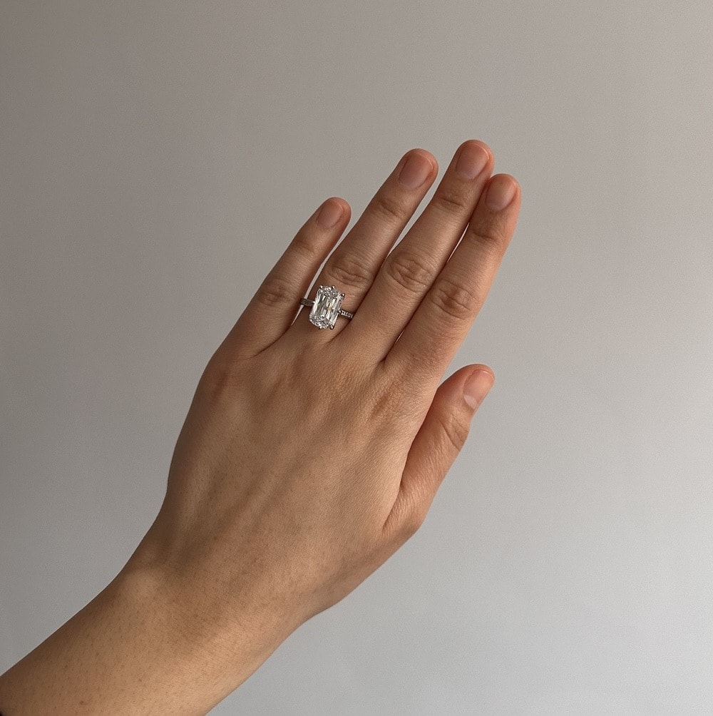 Ashoka Cut Diamond Engagement Ring view 7