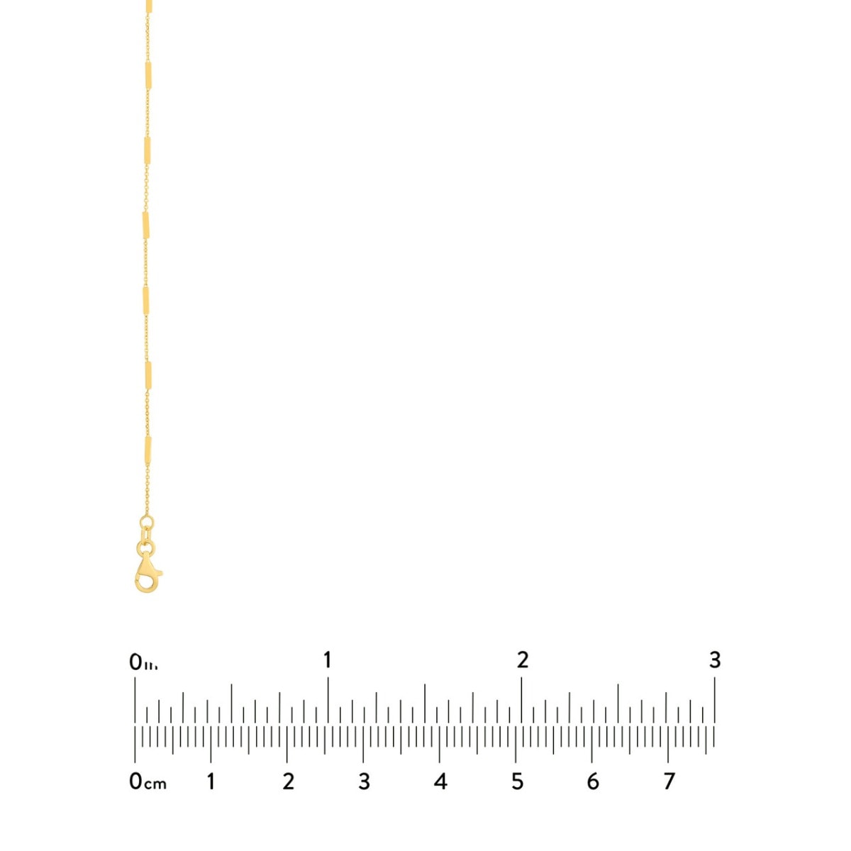 Bar Station Cable Gold Chain view 5