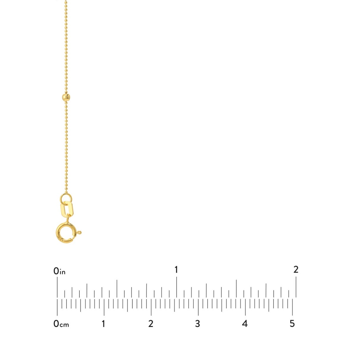 Round and Marquise Gold Bead Necklace view 5