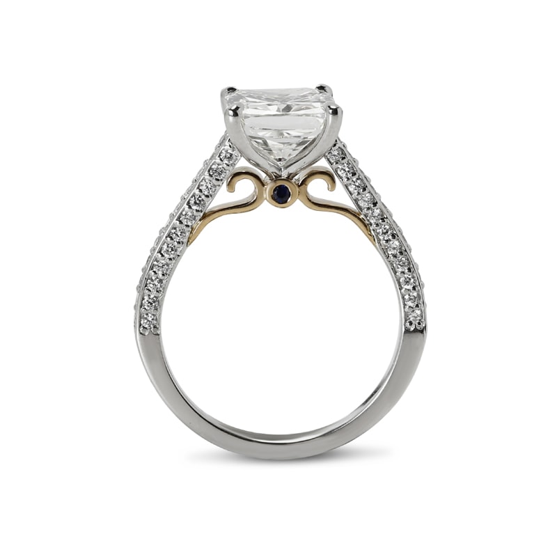 Bespoke Cushion Lab Grown Diamond Engagement Ring view 5