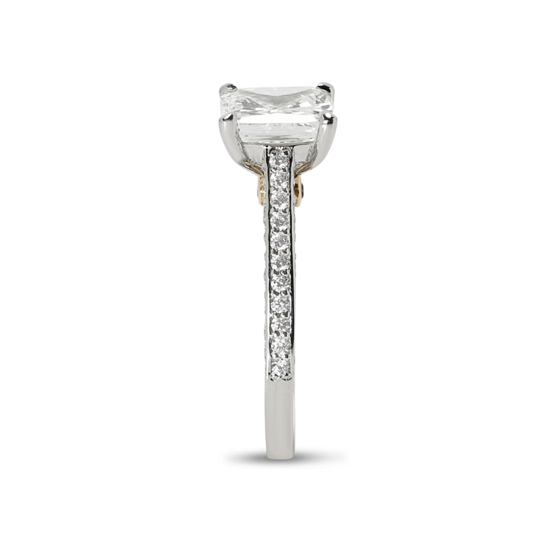 Bespoke Cushion Lab Grown Diamond Engagement Ring view 3