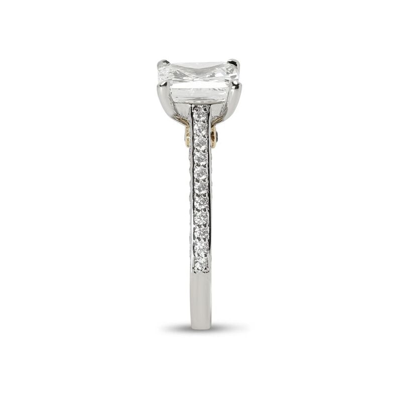 Bespoke Cushion Shape Diamond Engagement Ring view 3