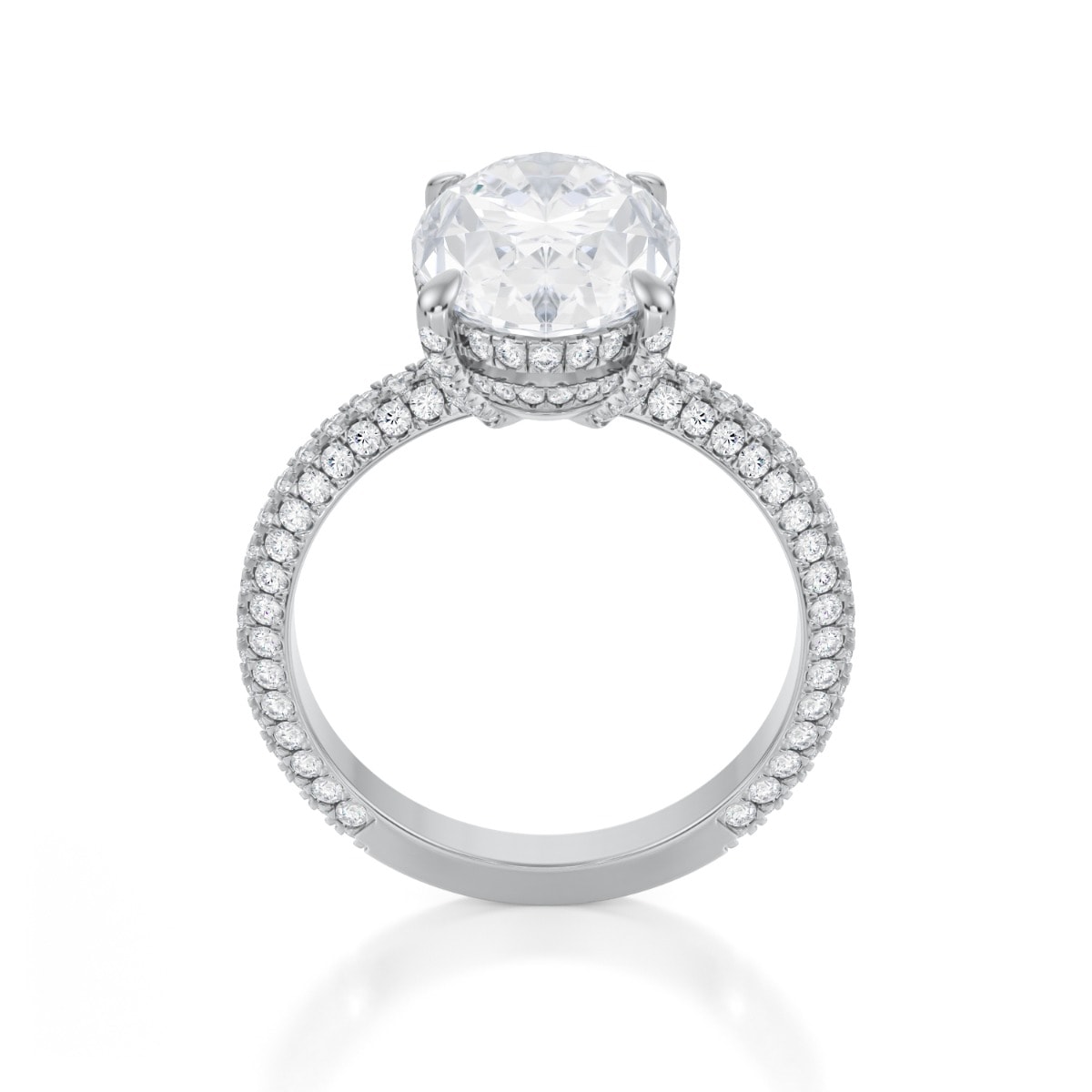 Blake Lively Oval Shape Diamond Engagement Ring view 3
