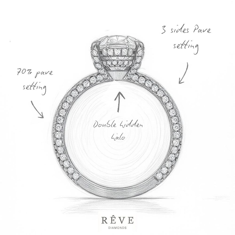 Blake Lively Oval Shape Diamond Engagement Ring view 6