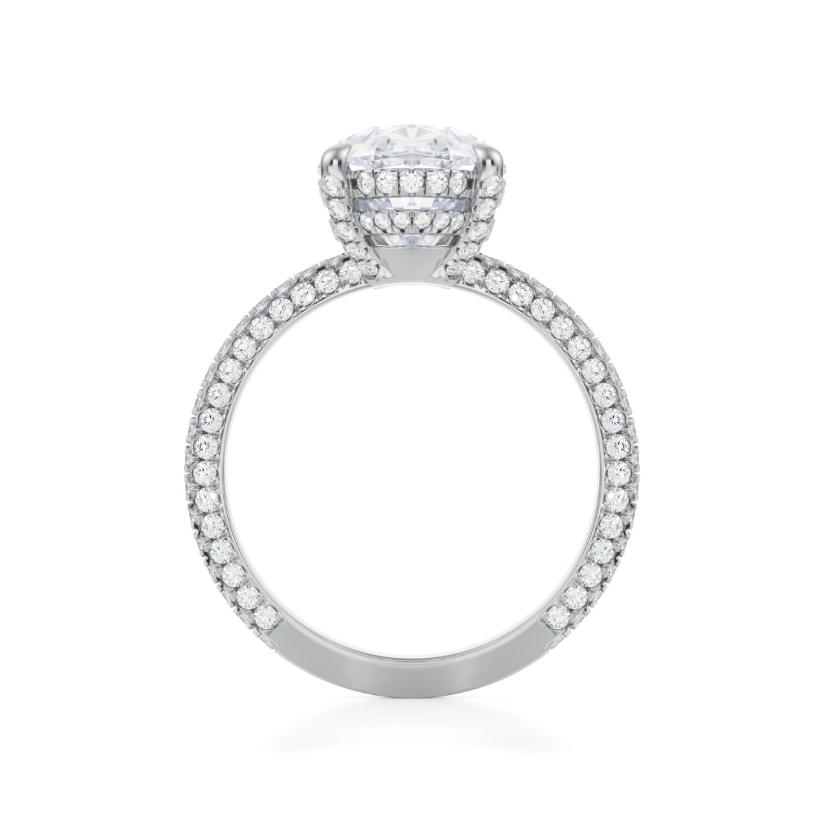 Blake Lively Oval Shape Lab Grown Diamond Engagement Ring view 4