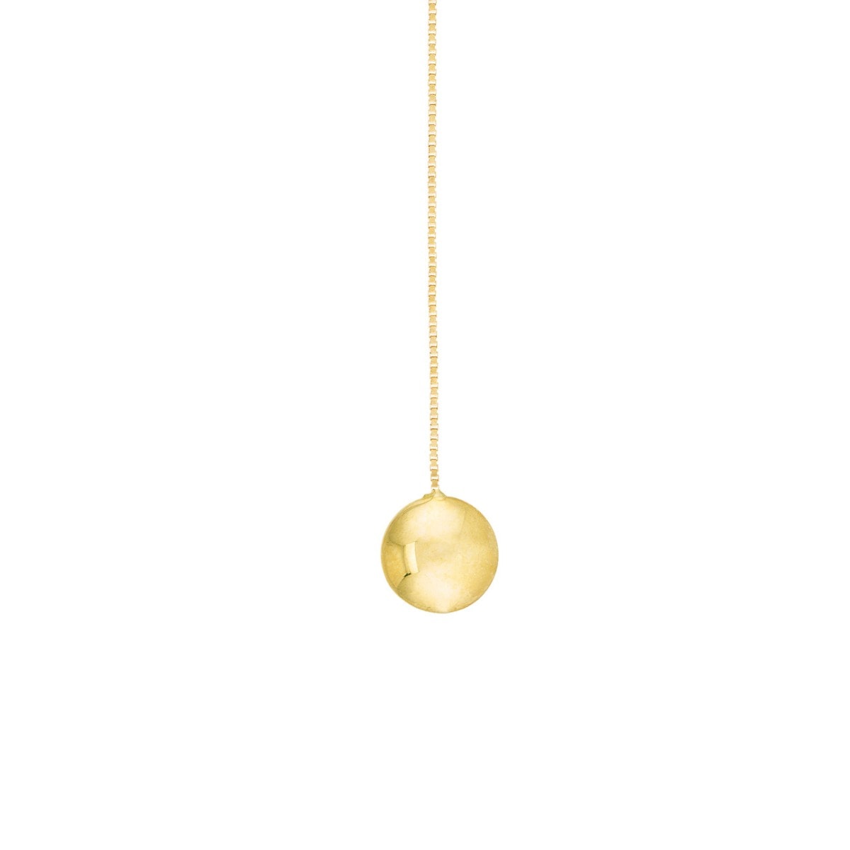 Gold Bombe Disc Threader Earrings - alternate view