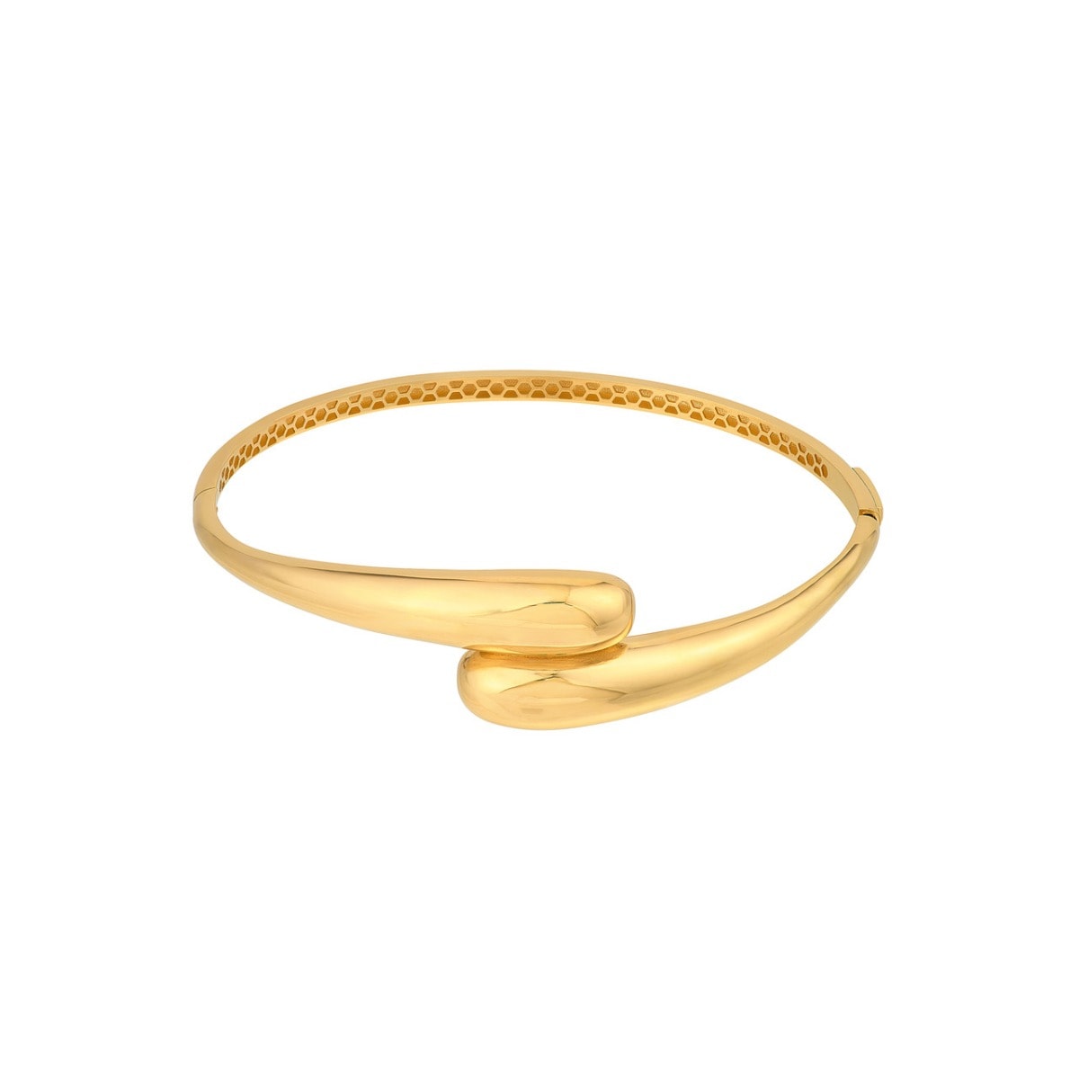 Crossover Gold Bangle