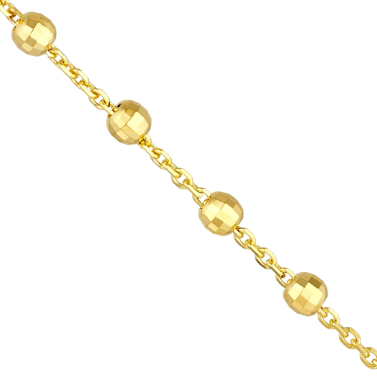 Disco Ball Beads Gold Chain view 3