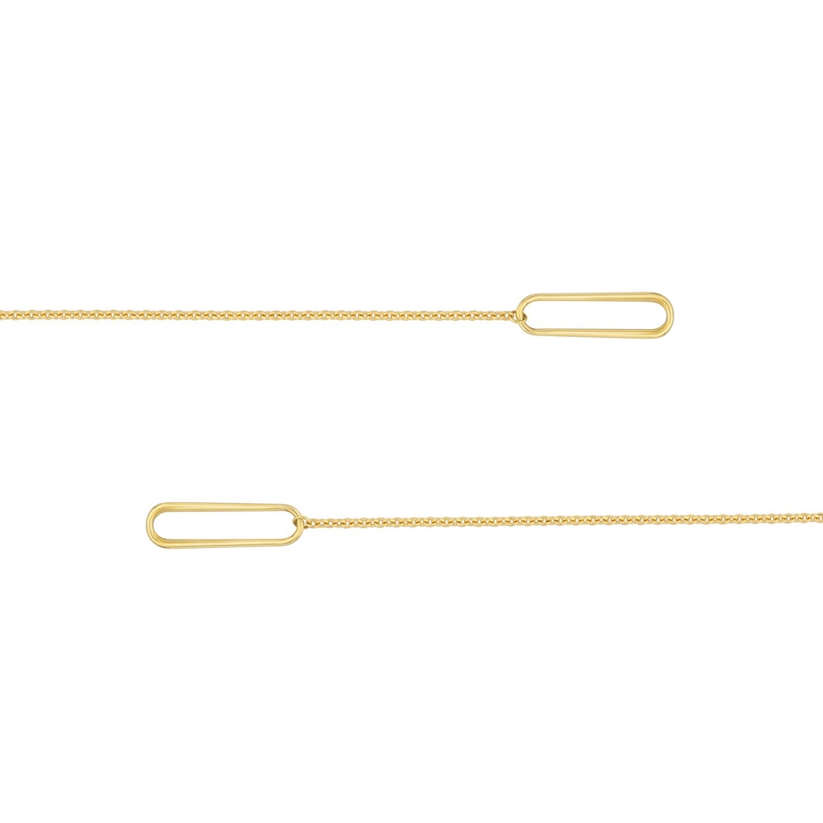 Cable Split Chain with Paper Clip Rings view 5