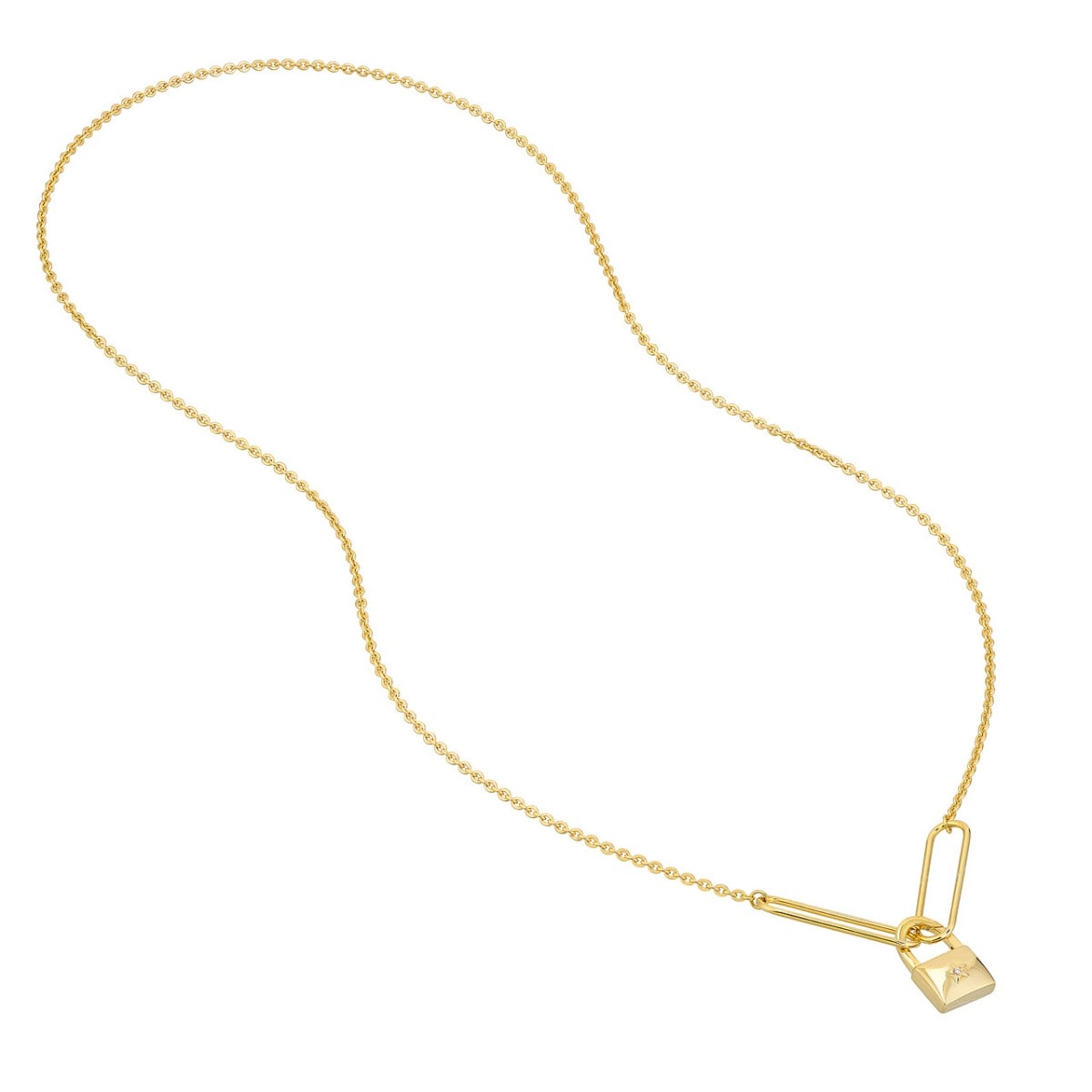 Cable Split Chain with Paper Clip Rings view 3