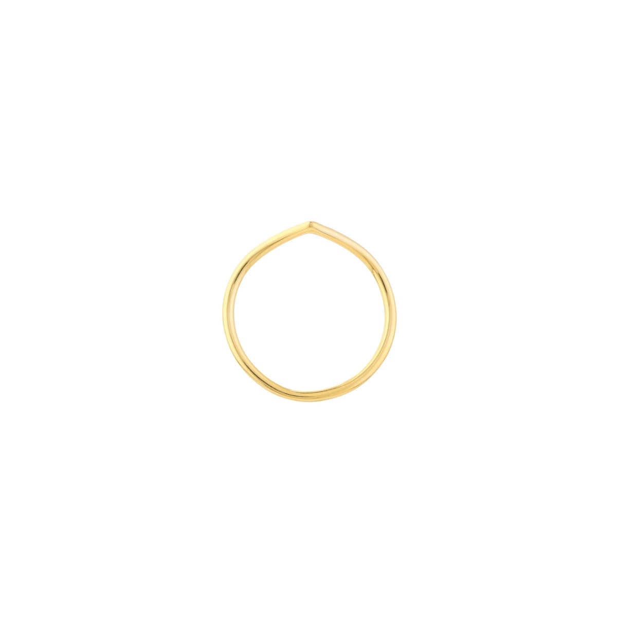 Chevron Gold Ring view 4