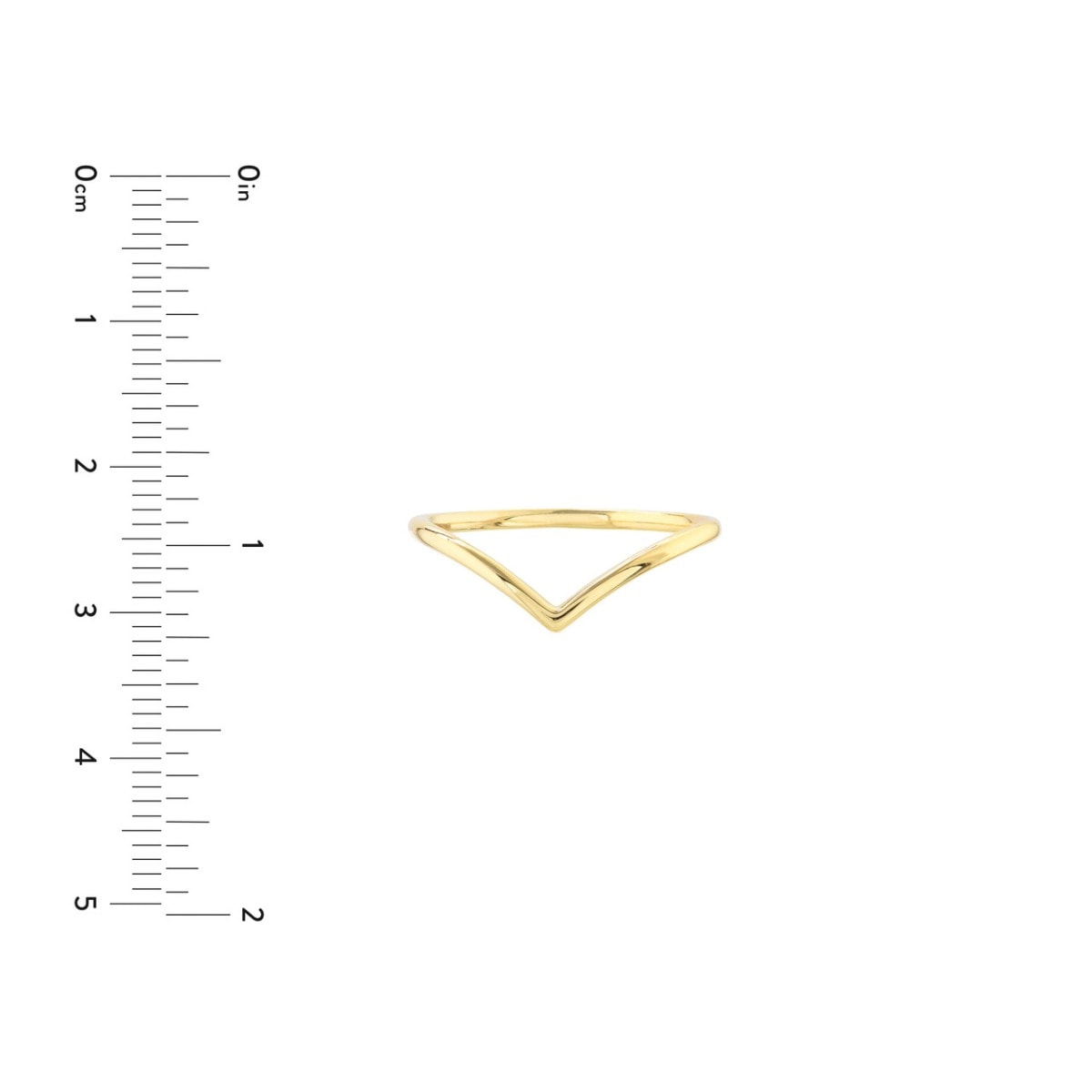 Chevron Gold Ring view 5
