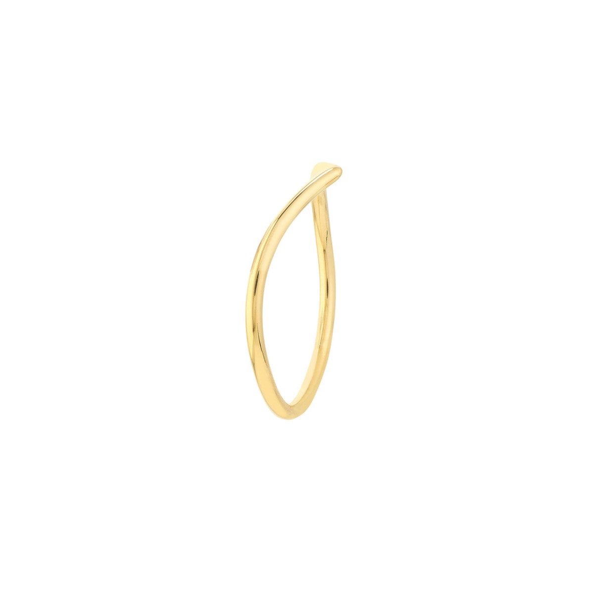 Chevron Gold Ring view 3