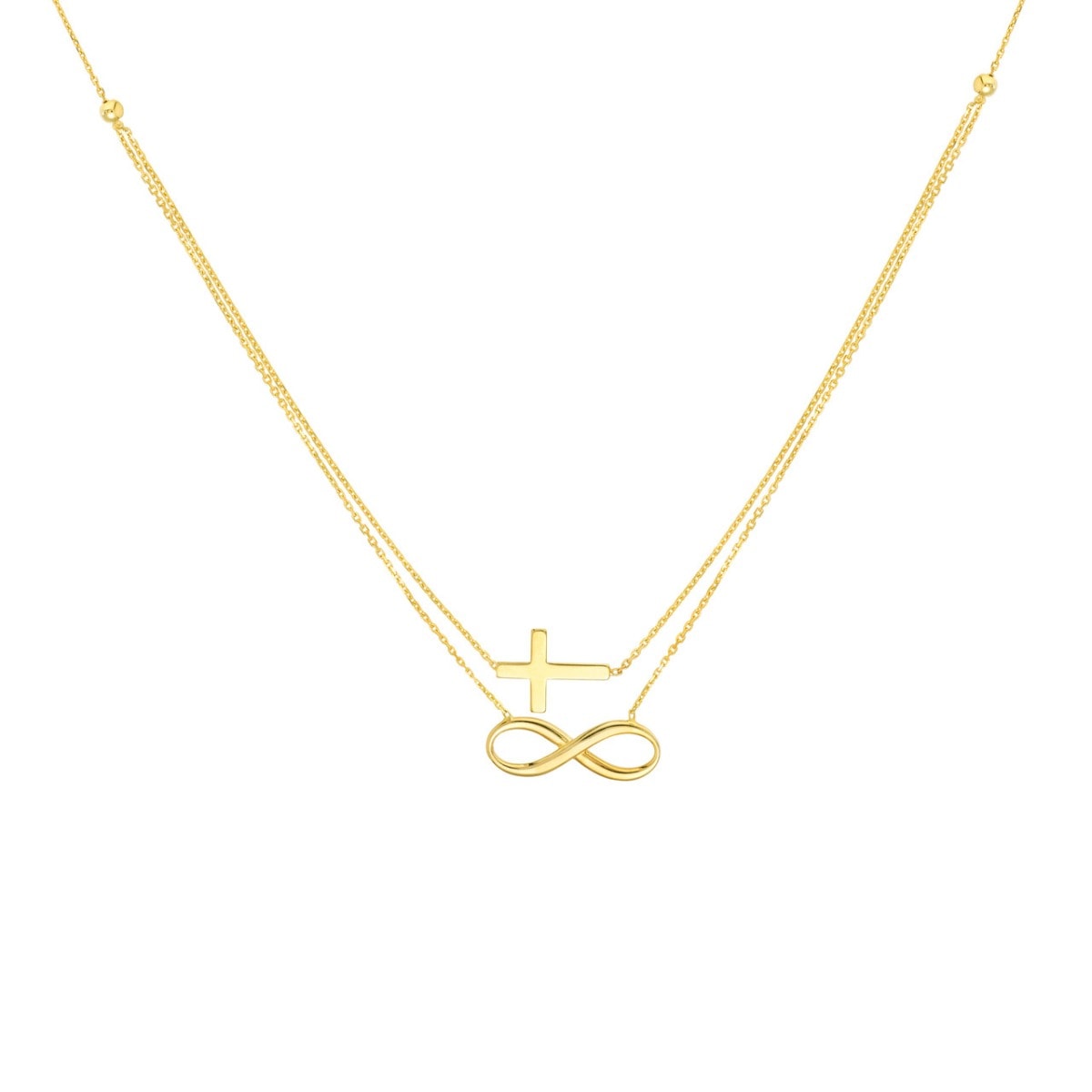 Eternal Cross & Infinity Necklace view 1