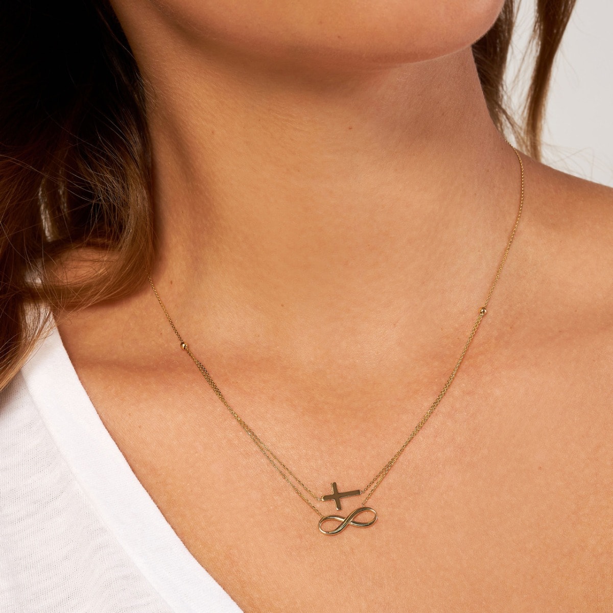 Eternal Cross & Infinity Necklace view 4