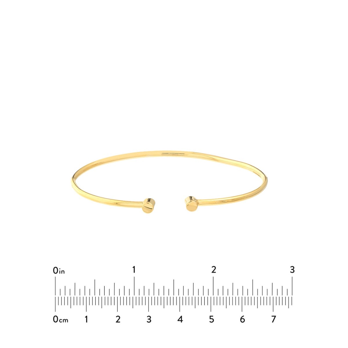 Classic Cuff Gold Bangle view 5