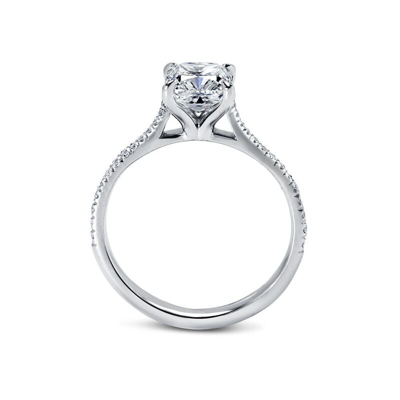 Cushion Shape Diamond Engagement Ring view 4