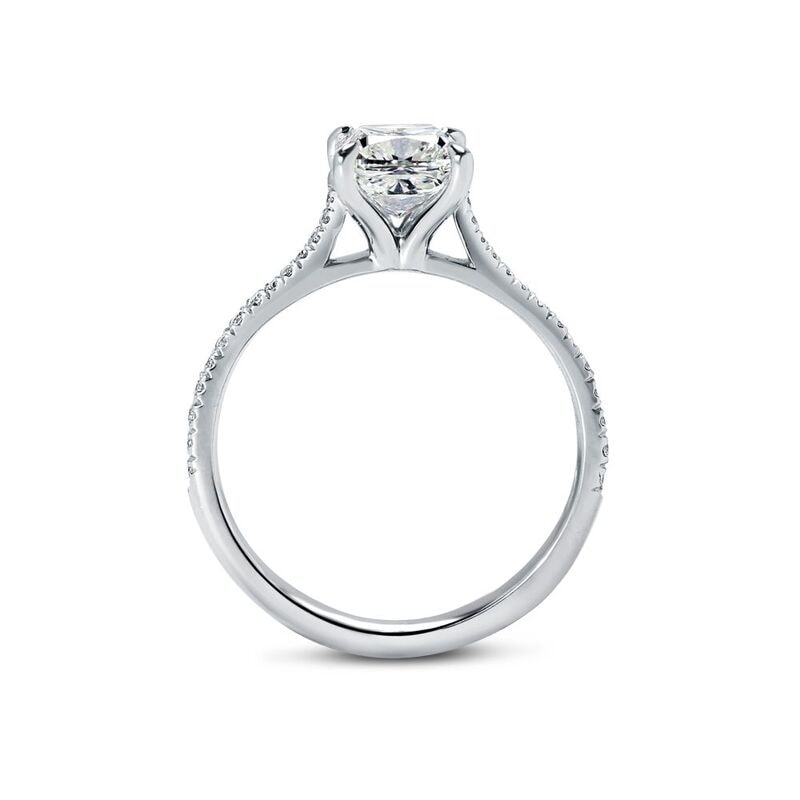 Cushion Shape Diamond Engagement Ring view 5