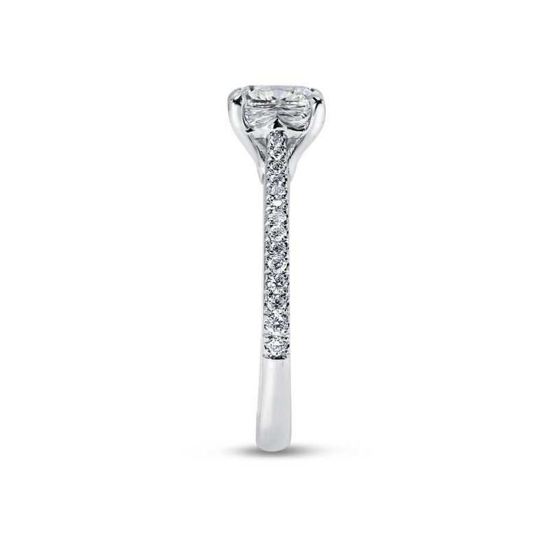Cushion Shape Diamond Engagement Ring view 3