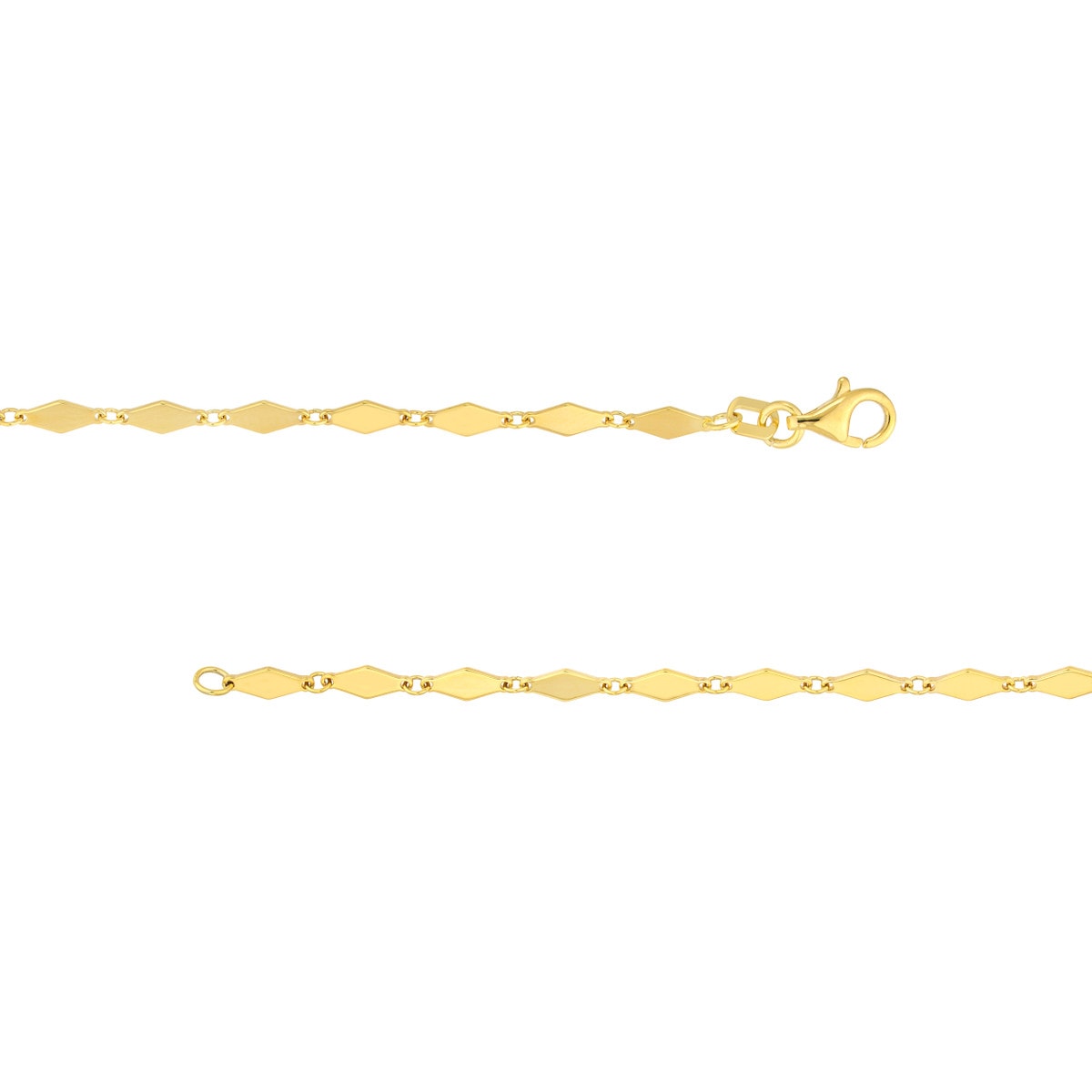 Diamond-Shaped Flat Link Chain view 4