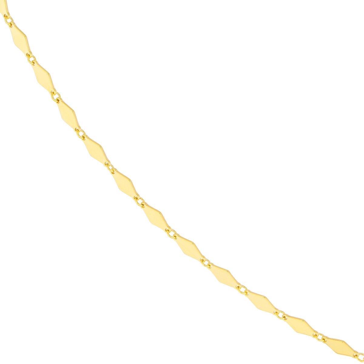 Diamond-Shaped Flat Link Chain view 2